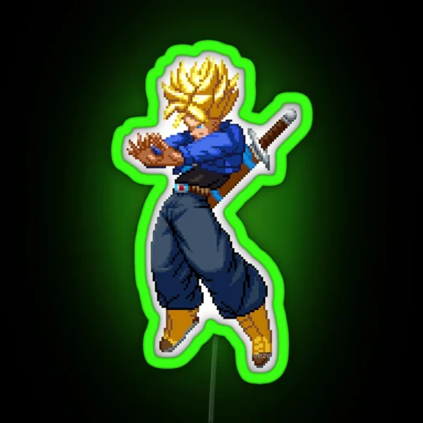 Super Saiyan Trunks RGB Neon Sign