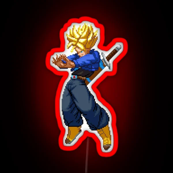 Super Saiyan Trunks RGB Neon Sign
