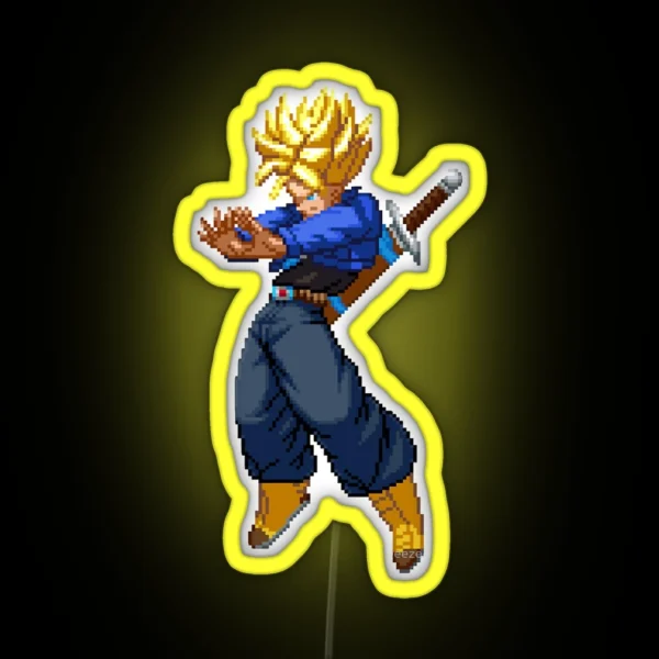 Super Saiyan Trunks RGB Neon Sign