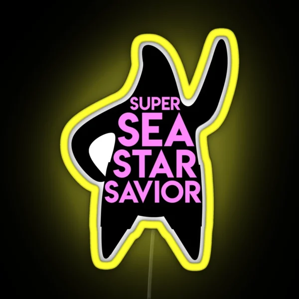 Super Sea Star Savior RGB Neon Sign