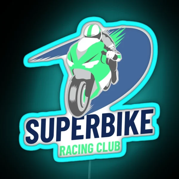 Superbike Racing Club RGB Neon Sign