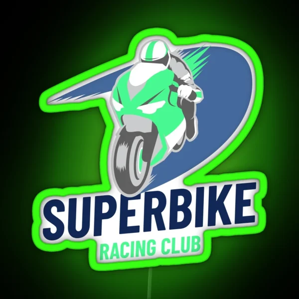 Superbike Racing Club RGB Neon Sign