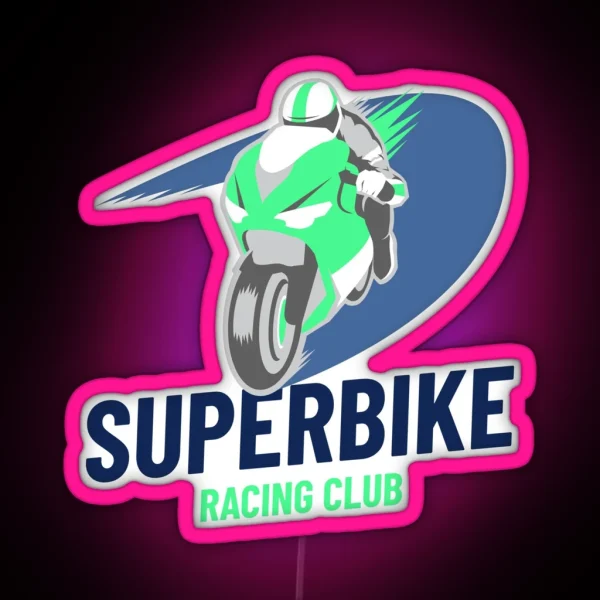 Superbike Racing Club RGB Neon Sign