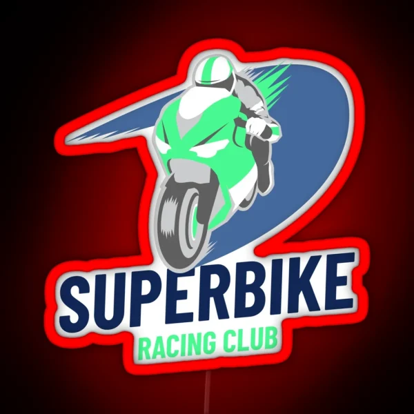 Superbike Racing Club RGB Neon Sign