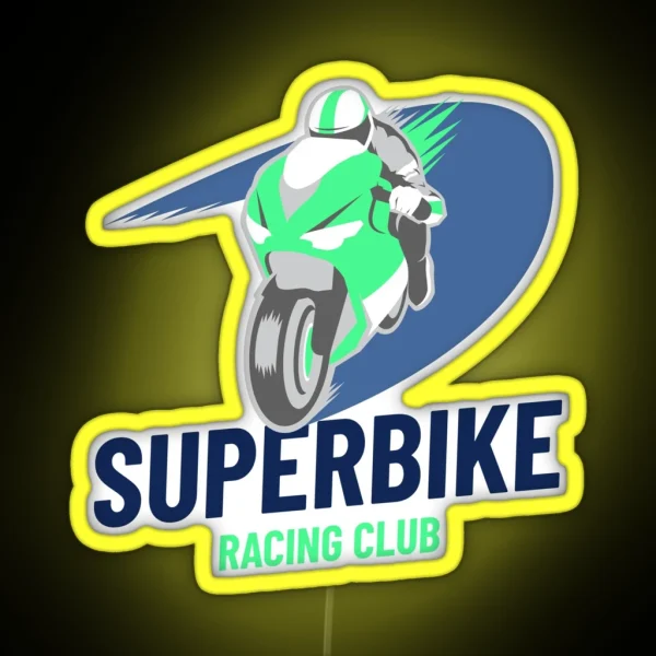 Superbike Racing Club RGB Neon Sign