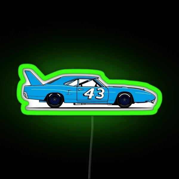 Superbird Race Car RGB Neon Sign