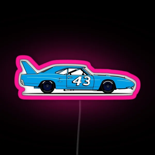 Superbird Race Car RGB Neon Sign