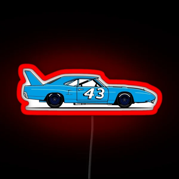 Superbird Race Car RGB Neon Sign