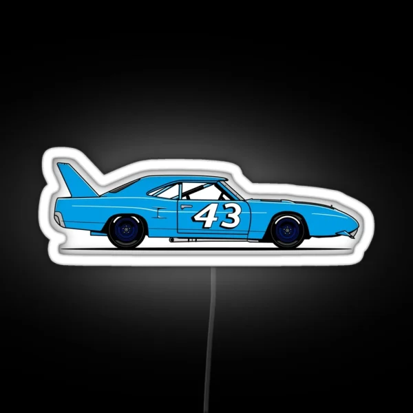 Superbird Race Car RGB Neon Sign