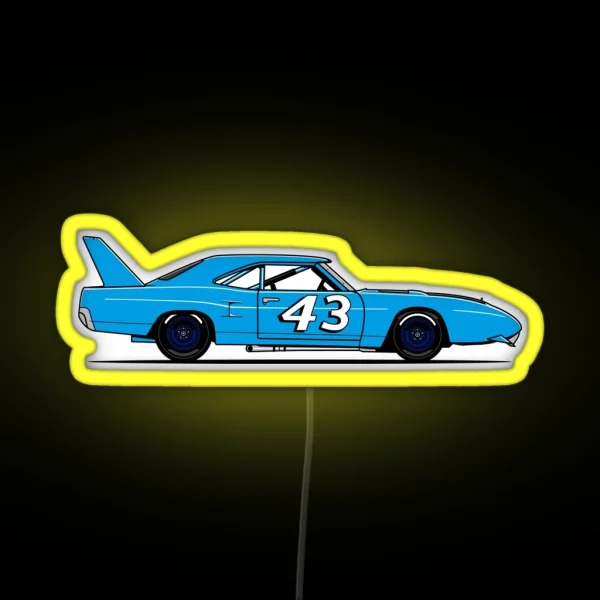 Superbird Race Car RGB Neon Sign