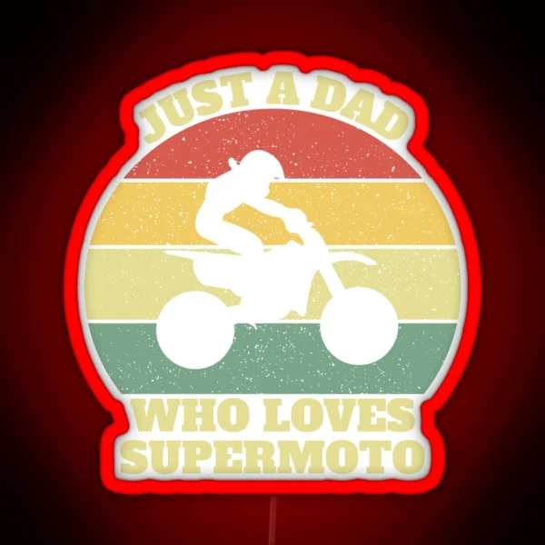 Supermoto Dad RGB Neon Sign