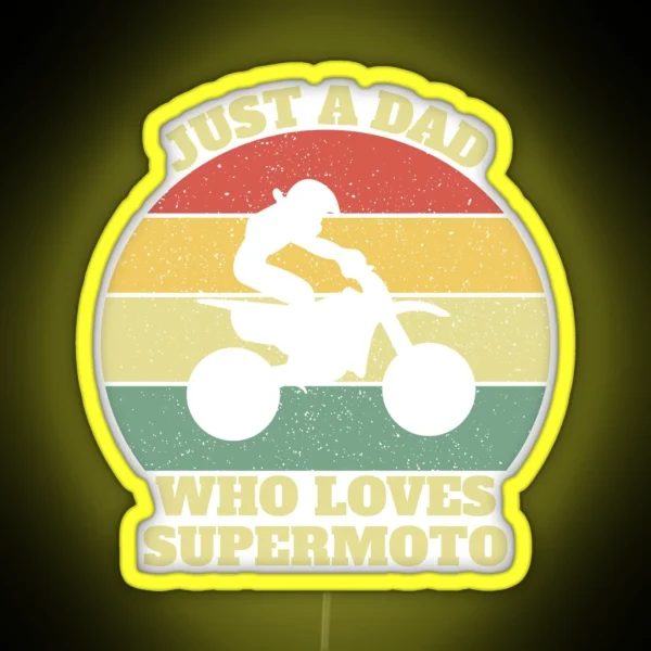 Supermoto Dad RGB Neon Sign