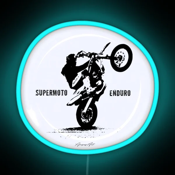 Supermoto Enduro RGB Neon Sign