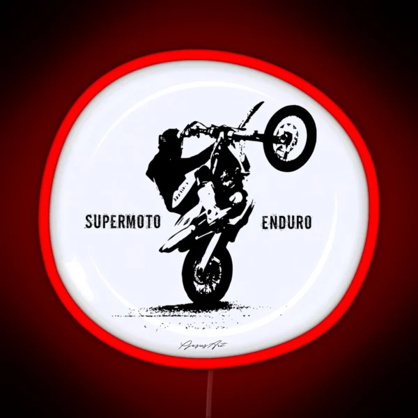 Supermoto Enduro RGB Neon Sign