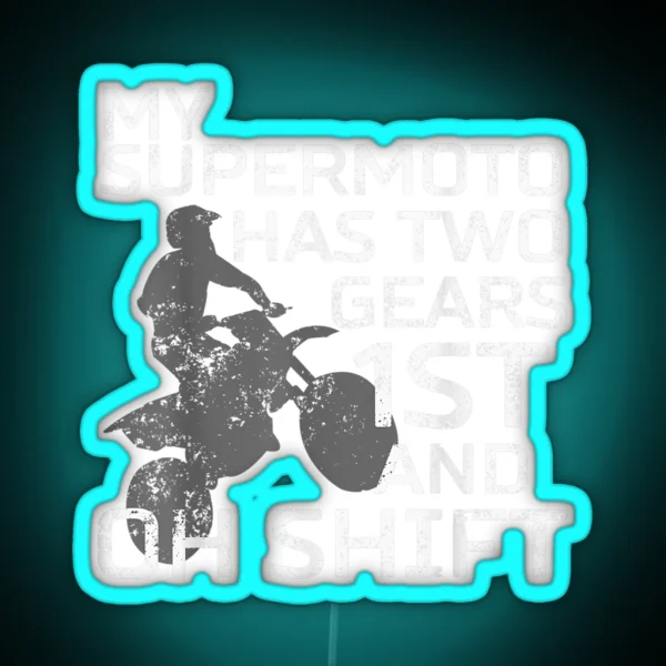 Supermoto For Supermoto Biker RGB Neon Sign
