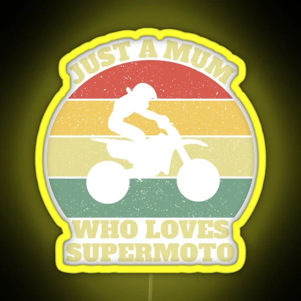 Supermoto Girl RGB Neon Sign