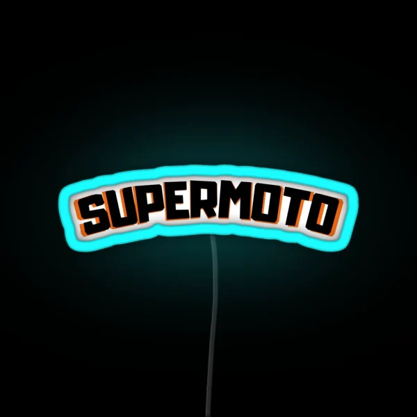 Supermoto Lettering RGB Neon Sign