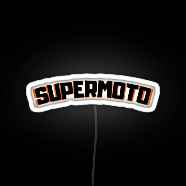 Supermoto Lettering RGB Neon Sign