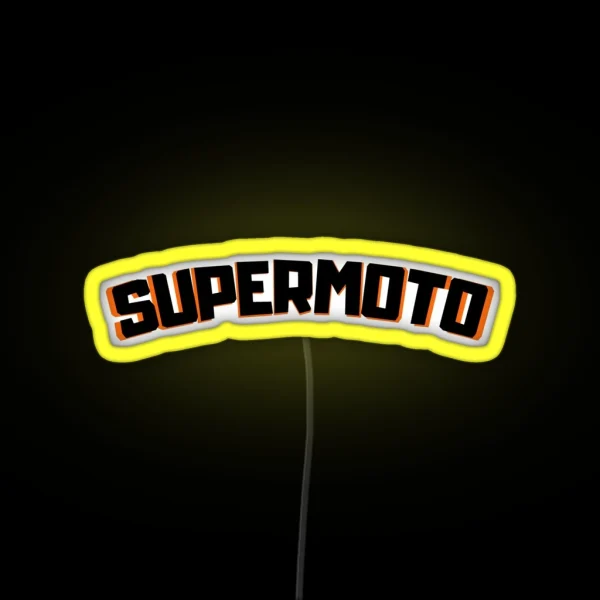 Supermoto Lettering RGB Neon Sign