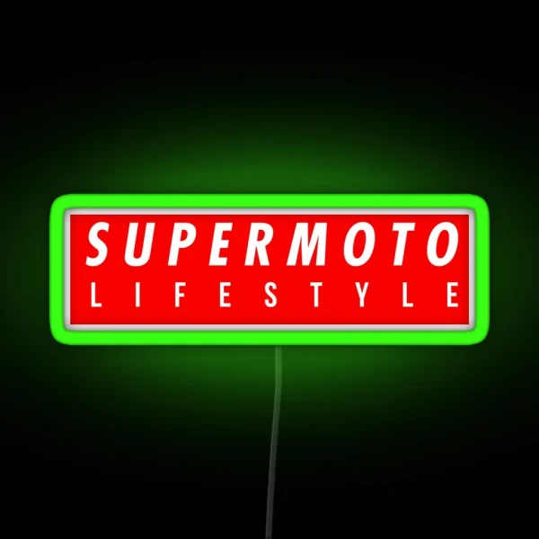 Supermoto Lifestyle RGB Neon Sign