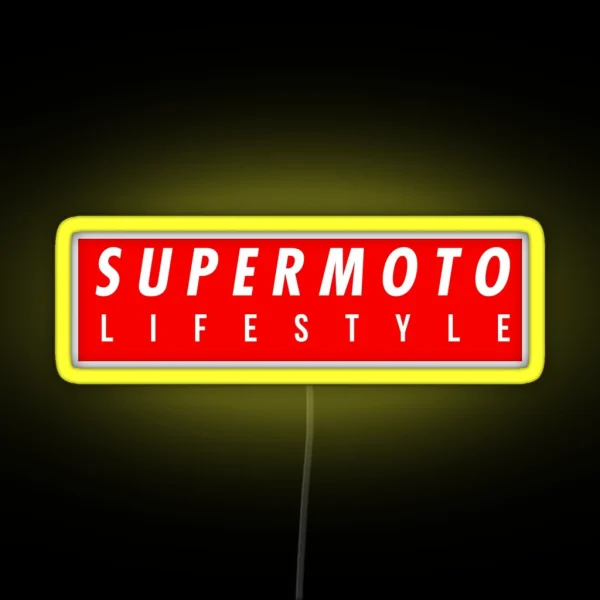 Supermoto Lifestyle RGB Neon Sign