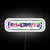 Colorful supermoto logo with camouflage design, neon accents, and RGB lighting effect.