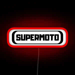 Supermoto Logo RGB Neon Sign