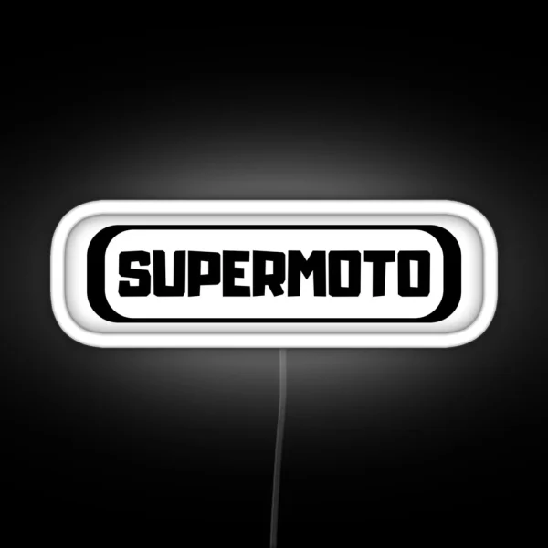 Supermoto Logo RGB Neon Sign