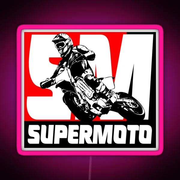 Supermoto RGB Neon Sign