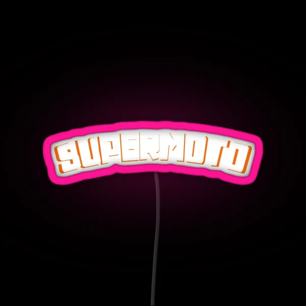 Supermoto RGB Neon Sign