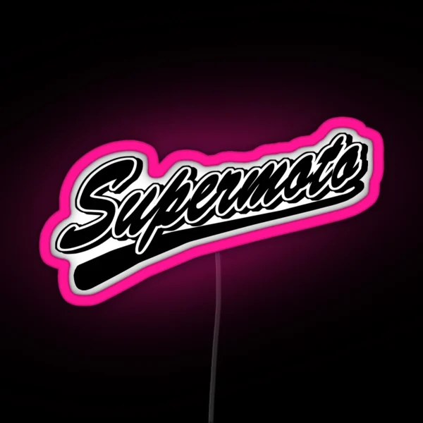 Supermoto RGB Neon Sign