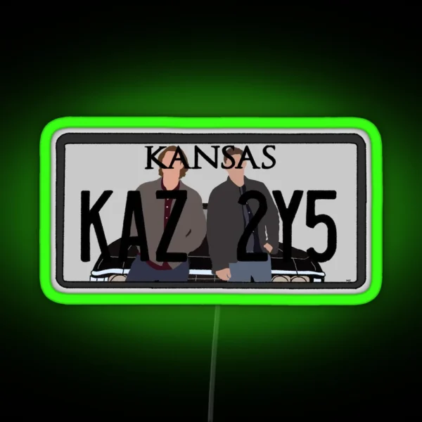 Supernatural Car Plate RGB Neon Sign