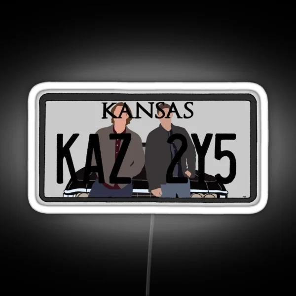 Supernatural Car Plate RGB Neon Sign