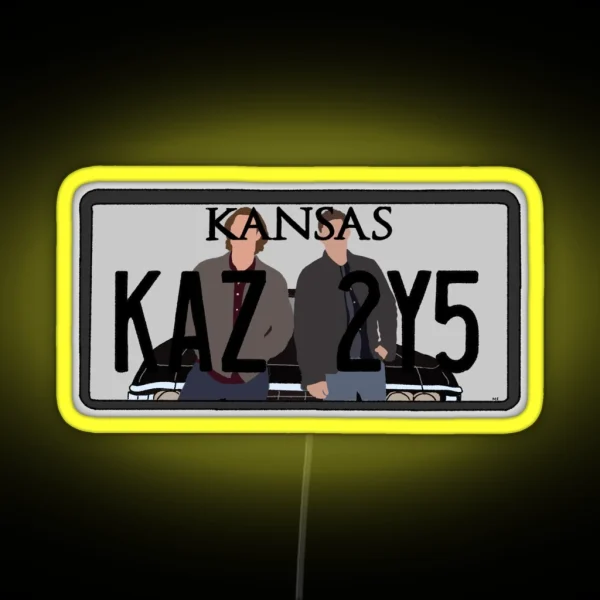 Supernatural Car Plate RGB Neon Sign