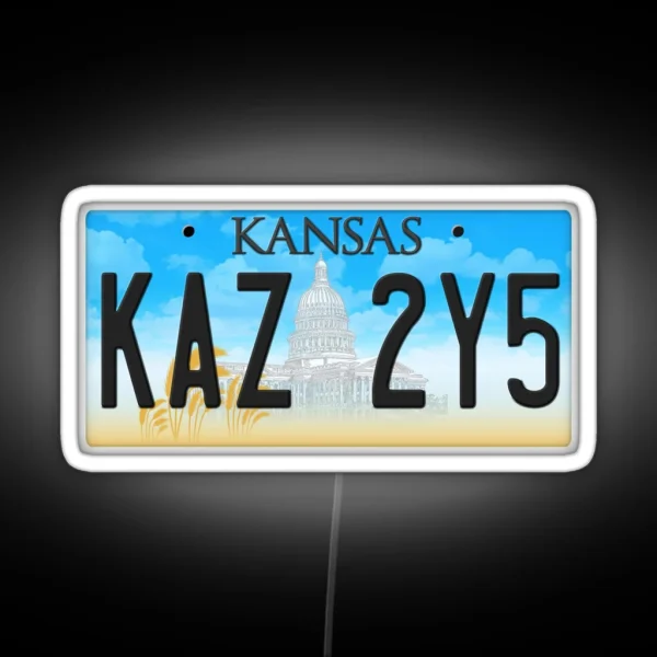 Supernatural Kansas Impala Plate RGB Neon Sign