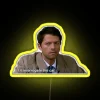 Neon Supernatural Sign with Yellow Glow
