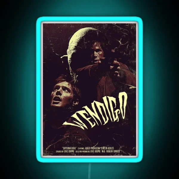 Supernatural Wendigo Poster RGB Neon Sign