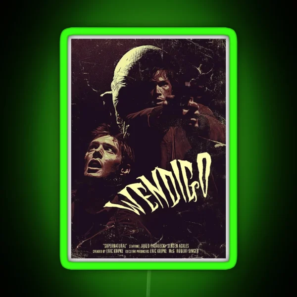 Supernatural Wendigo Poster RGB Neon Sign