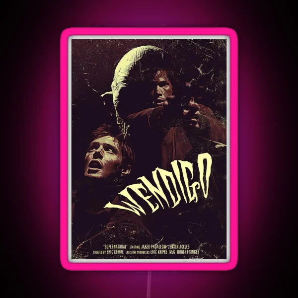 Supernatural Wendigo Poster RGB Neon Sign