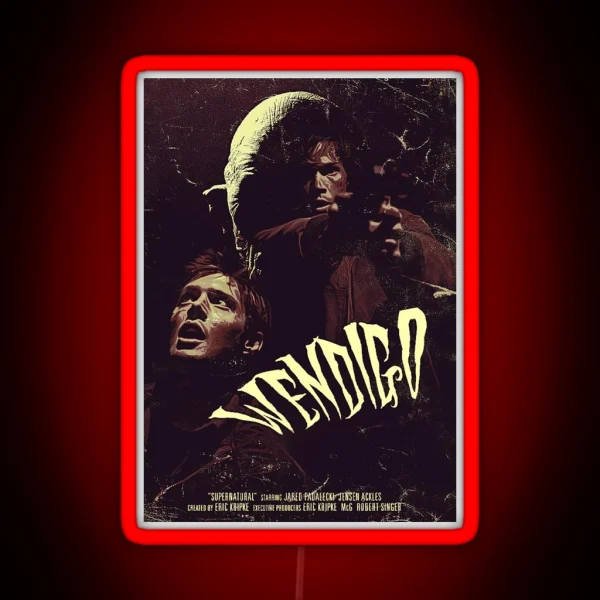 Supernatural Wendigo Poster RGB Neon Sign