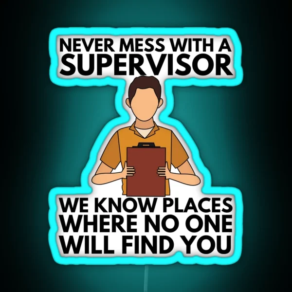 Supervisor RGB Neon Sign