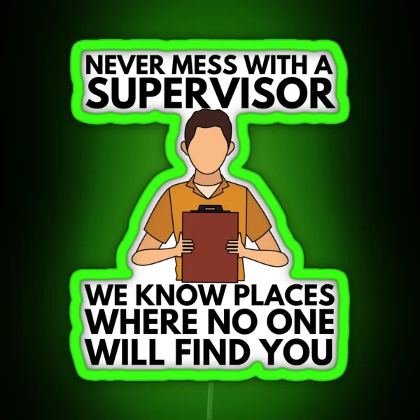 Supervisor RGB Neon Sign