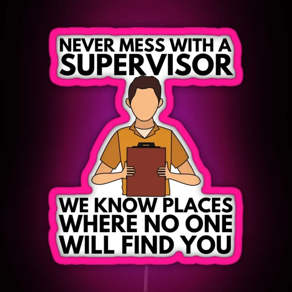 Supervisor RGB Neon Sign