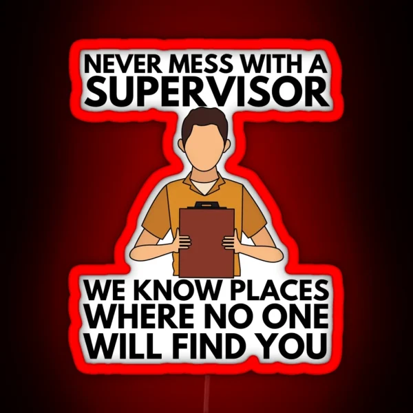 Supervisor RGB Neon Sign