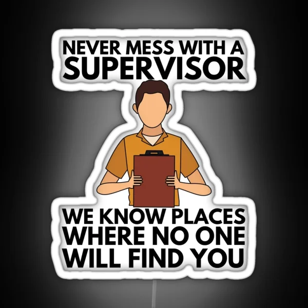Supervisor RGB Neon Sign