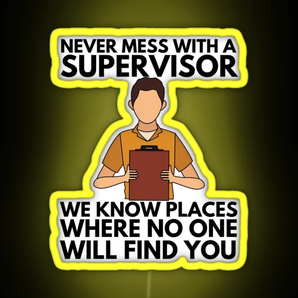 Supervisor RGB Neon Sign