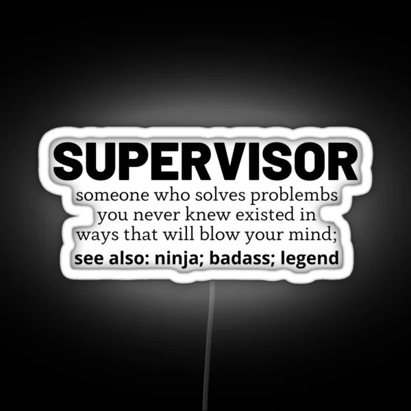 Supervisor RGB Neon Sign