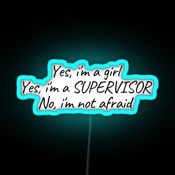Supervisor RGB Neon Sign