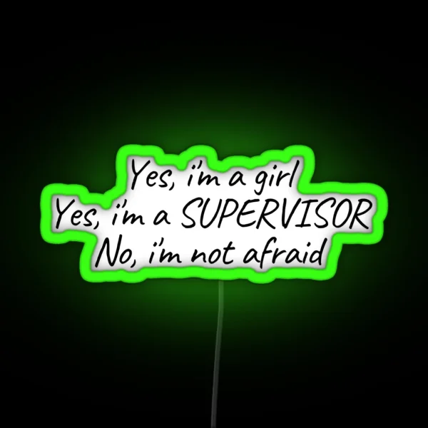 Supervisor RGB Neon Sign