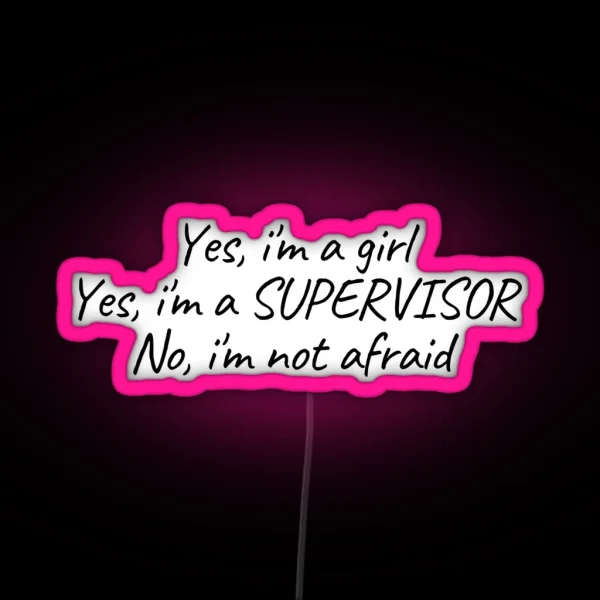 Supervisor RGB Neon Sign